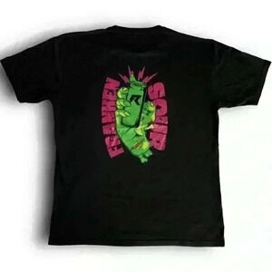 Raze Athletics Black Graphic Print T-Shirt‎ XL Frankensour Energy Short Sleeve